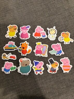 15 Peppa Pig Stickers      kids children’s scrapbook scrapbooking boys girls boy